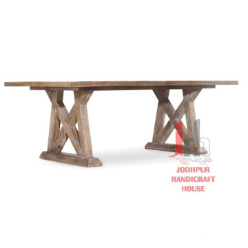 Cross wooden Dining Table